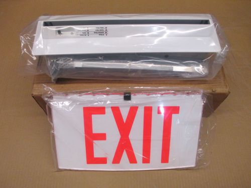 Brand new evenlite sovereign sov series led recessed emergency exit light sign for sale