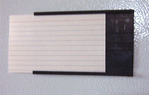 INDEX / Label Holder Magnetic  5&#034; x 3 1/8&#034; Good condition