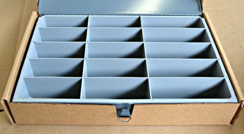 CRAFTLINE - Standard Duty Large Metal Service Tray with 15 Compartment Boxes