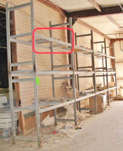 HD structural pallet rack CROSS FRAMES (shown in red) uprights sold seperatly