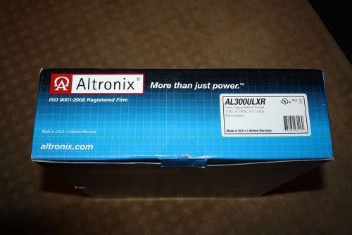 NEW ALTRONIX AL300ULXR BATTERY CHARGER POWER SUPPLY 12 OR 24 VDC 2.5 AMP red