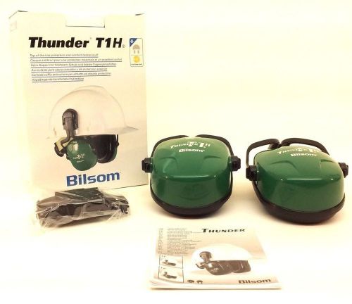 Thunder t1h hard hat mounted noise reduction ear muffs bilson - brand new in box for sale