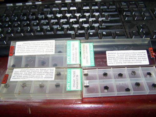 Ntk ceramic inserts lot 30 pnce 832 pentagon cnc mill for sale