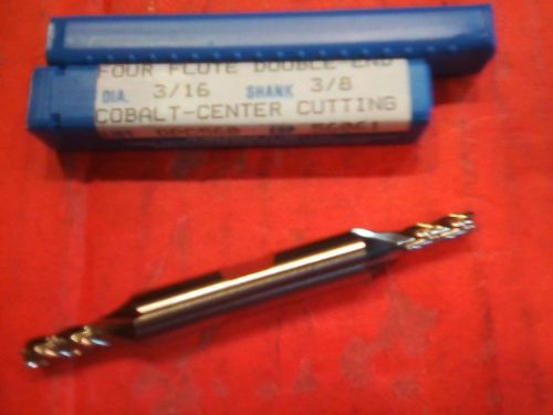 3/16 AND 3/8 COLBALT T-CENTER AND DOUBLE END MILL 4  FLUTE MADE IN THE USA