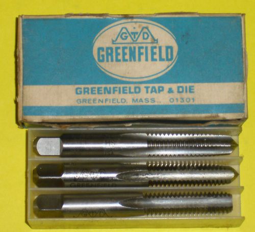 3/8&#034;-16  Greenfield Tap Set HSS H3 Limit 3 Pieces Taper / Plug / Bottoming Tap
