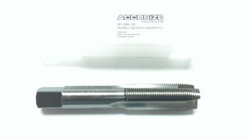 M20x1.5 metric hss spiral point tap, ansi, ground, 3 flute, d6, #spt-20m-150 for sale