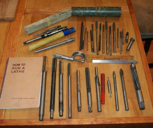 LOT OF MISCELLANEOUS TOOLS FROM A MACHINIST TOOL BOX
