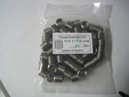 M10 -1.5 x 1.5d thread inserts helicoil type (50 qty) for sale