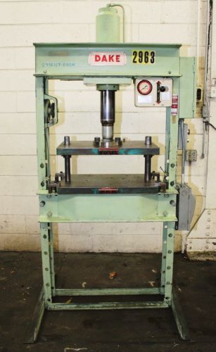 50 ton 10&#034; strk dake 8-052 h-frame hydraulic press, electric over hydraulic for sale