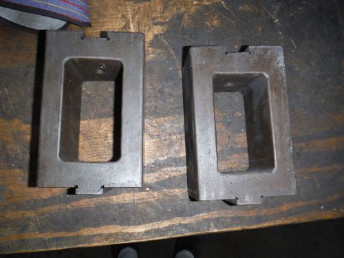 2 MACHINIST JIG FIXTURE RISERS FROM GRINDING SHOP