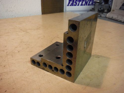 SMALL MACHINIST STEEL ANGLE PLATE GRINDING MILLING JIG FIXTURE