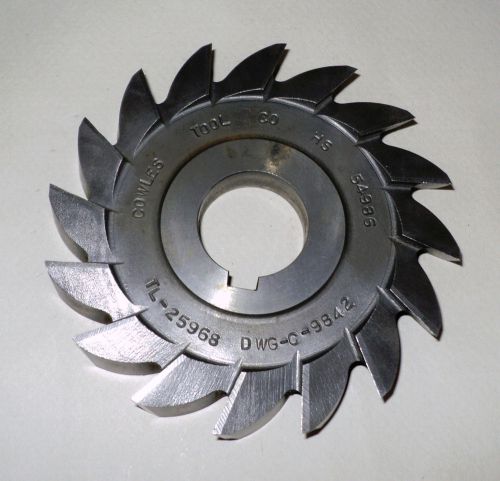 Cowles Tool Co. Milling Cutter Half Side Left Hand Cutting Milling DWG-C-9842