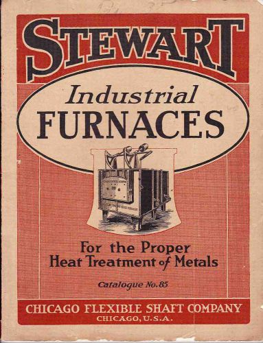 Stewart industrial furnaces catalogue no. 85 - 1925 - original for sale