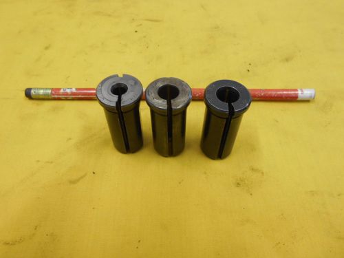 Lot of 3 - 3/4&#034; od cnc tool holder bushings mill lathe edward andrews usa for sale
