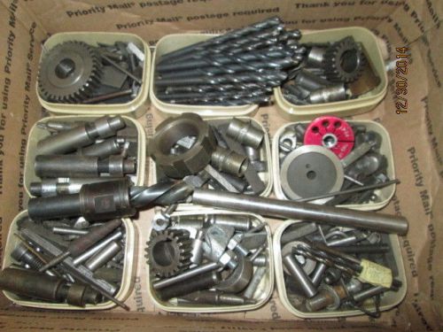 MACHINIST LATHE MILL Lot of Machinist Items Cutters Gears Parts Etc