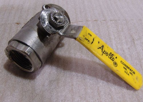 Ball valve , 1&#034; stainless 2000 Wog , Apollo 76-100 used