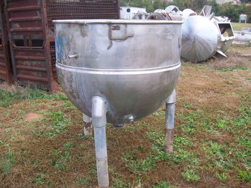 REDUCED  200  Gallon Groen Stainless Steel Tank With Flat Removable Top