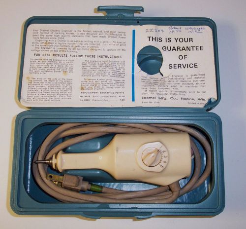 Vintage DREMEL Electric Engraver Model 290 Variable Speed Hand Tool ~ Labeling