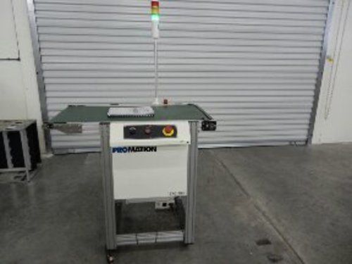Promation EFC-7001 Indexing Flat belt conveyor with alarm 20&#034; wide reflow