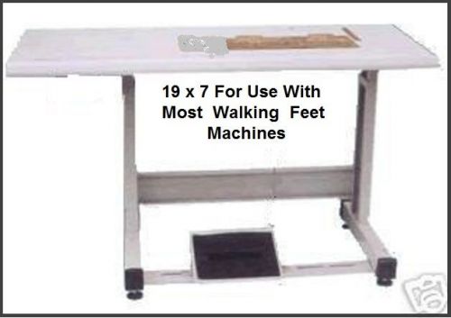 New table set for most 1-ndl walking feet 19x7 cut out industrial sewing machine for sale