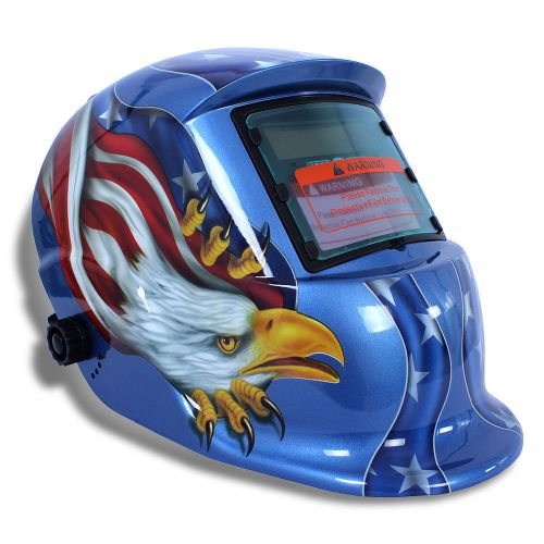 Auto darkening welding helmet mask+grind function solar powered arc tig mig kj for sale