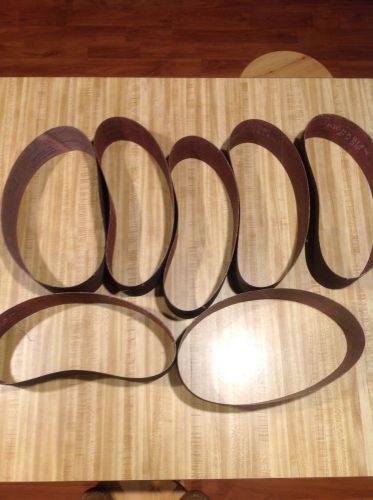 Sanding Belts 4&#034;x 36&#034; Aluminum Oxide 36, 50 &amp; 80 grit 7 belts Total. NEW