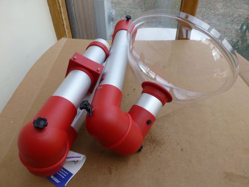 Alsident System 75 Fume Extraction Arm with 14&#034; Half Globe Hood EXCELLENT COND.