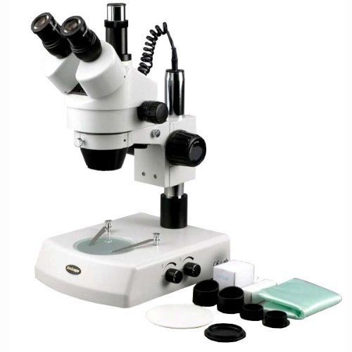 Amscope sm-2tzz 3.5x-180x inspection trinocular stereo zoom microscope for sale