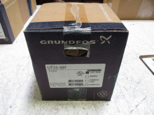 GRUNDFOS UP26-99F PUMP *NEW IN BOX*