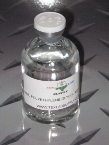Tex Lab Supply 50 mL POLYETHYLENE GLYCOL - 300 PEG NF GRADE - Sterile