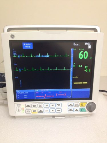 Ge procare b40 patient monitor ecg sp02 airway gas + more - perfect condition! for sale