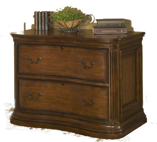 Wooden devonshire walnut  2 drawer lateral file cabinet for sale