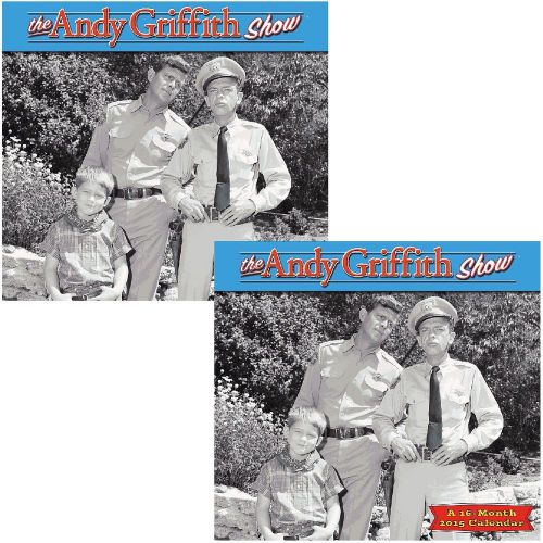 NEW (Set/2) The Andy Griffith Show 16-month 2015 Wall Calendar Black &amp; White