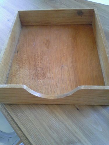 Hedberg dovetailed wood desk tray , in box stock no 721 paper box