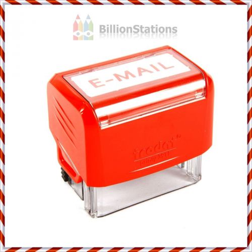 TRODAT RUBBER STAMP SELF-INKING &#034;E-MAIL&#034; - RED INK