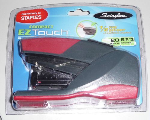 NEW Swingline EZ Touch Reduced Effort Compact Stapler Red