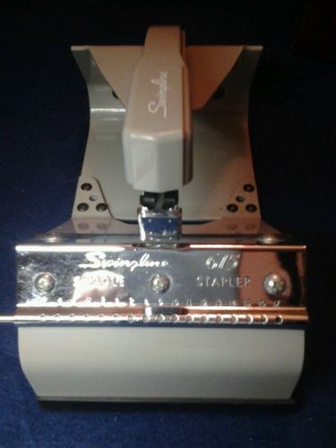 VINTAGE SWINGLINE SADDLE STAPLER MODEL 615 &amp; a box of Bostitch Staples!