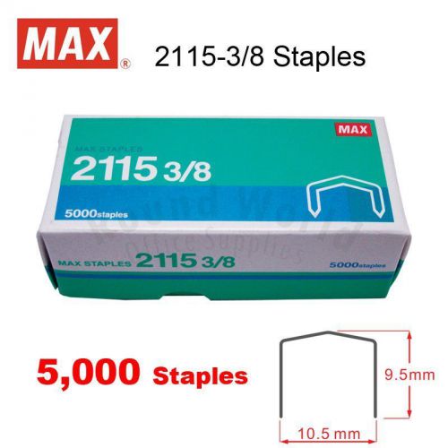 MAX 2115-3/8 Staples (5000&#039;s) for HP-88 Plier Stapler