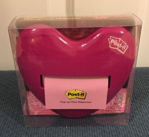 Post-It PopUp Note Dispenser - Show Your Style (Heart) - New - Never Opened!!!