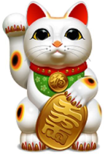30 Custom Lucky Waving Cat Personalized Address Labels