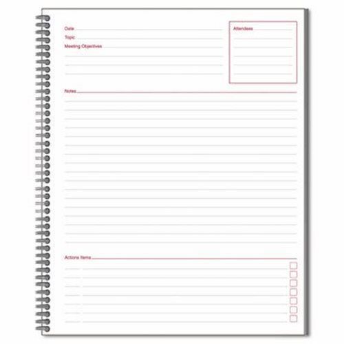Cambridge limited meeting notebook, 11 x 8 1/2, 80 ruled sheets (mea06132) for sale