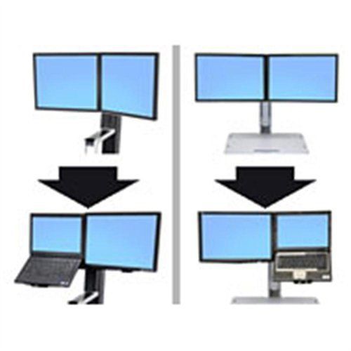 Ergotron 97-617 Workfit Convert-to-lcd And Stnd Laptop Kit From Dual (97617)