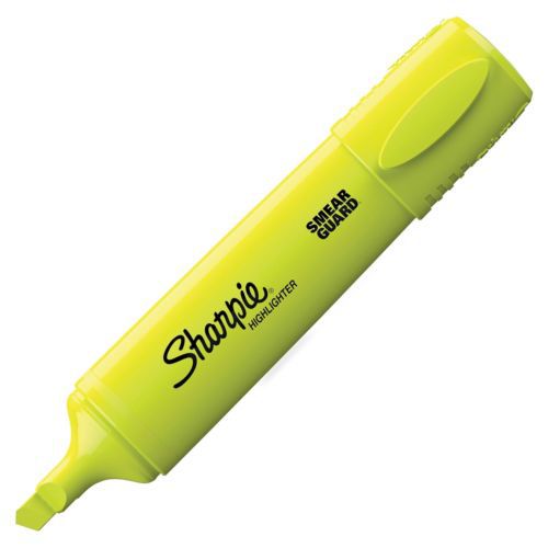 Sharpie smear guard blade highlighter - chisel marker point style - (san1825629) for sale