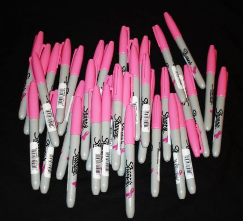24 Sharpie City Of Hope Pink Ribbon Breast Cancer Awareness Permanent Markers