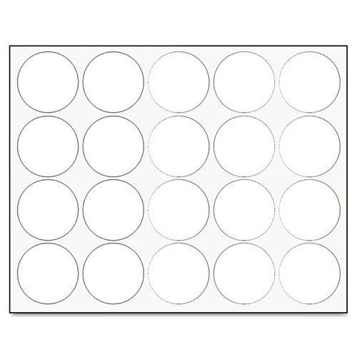 MasterVision Interchangeable Magnetic Characters, Circles, White, - BVCFM1618