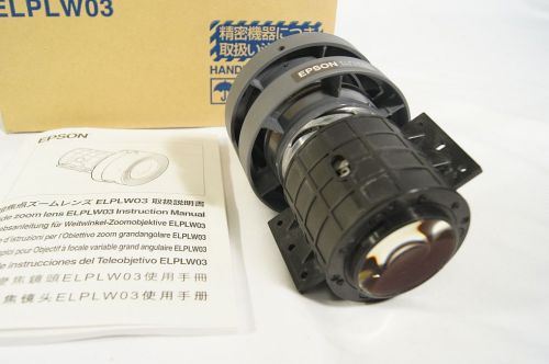 Epson elplw03 wide throw zoom lens lcd projector v12h004w03 elp 7900nl 7950 7800 for sale