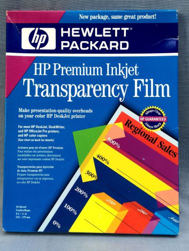 HP Premium InkJet Transparency Film C3834A 50 Sheets