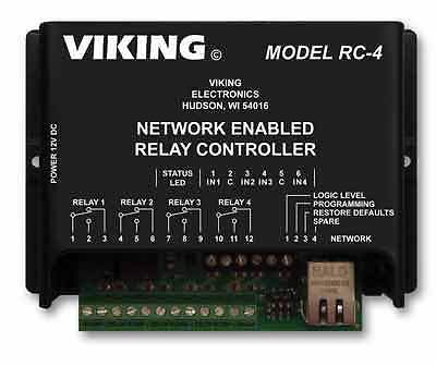 NEW Viking VIKI-VKRC4 Network Enabled Relay Controller