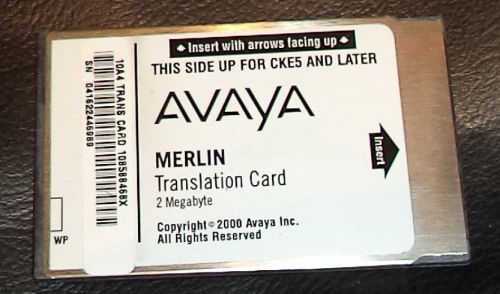 AT&amp;T Avaya Lucent Merlin Translation Card 2MB 2 MB 10A4 108588468x