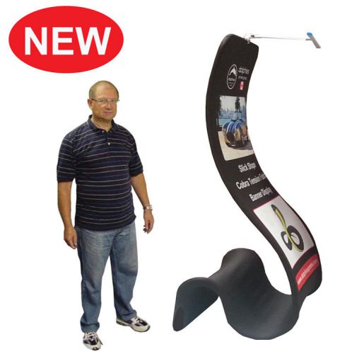 Trade Show Cobra Tension Fabric Banner Stand Portable Display + FREE GRAPHICS